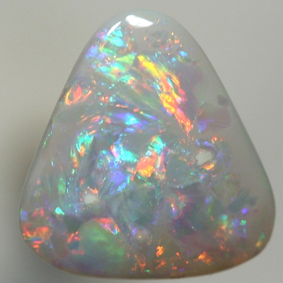 SOLID SEMI BLACK OPAL Swirls of red and orange contrasted by blue and green. With VIDEO